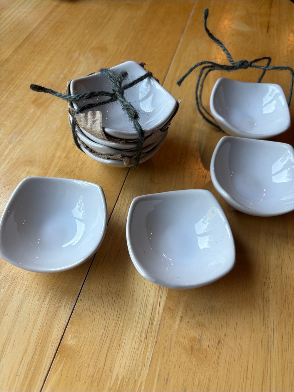 Wild olive dipping dishes